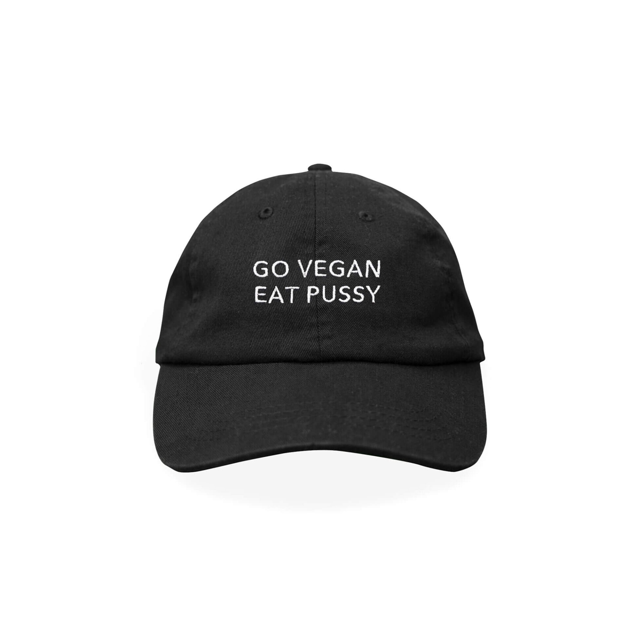 Go vegan eat pussy - Unisex Headwear | Encré.