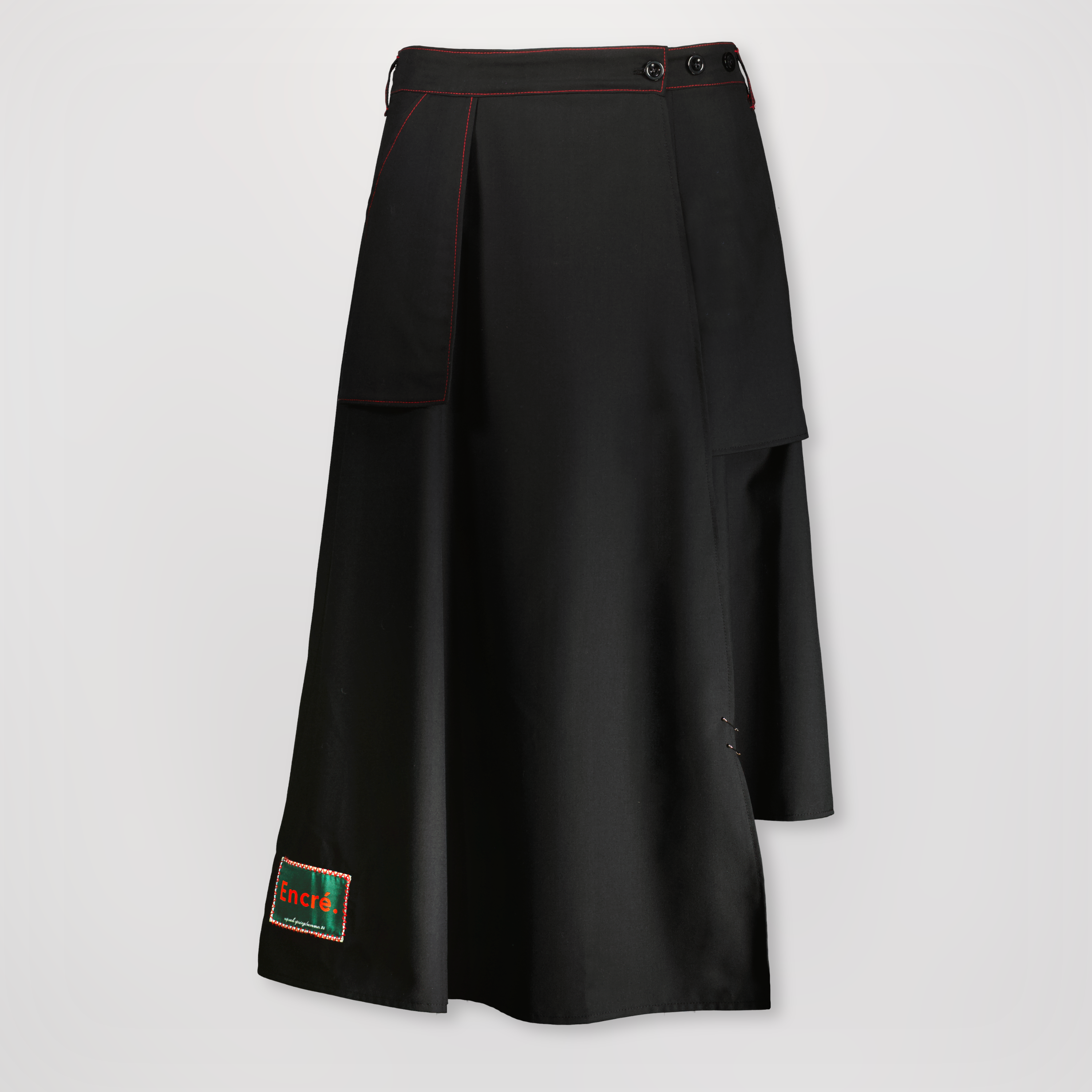 Jupe Longue Cotelac Taille 2 (T2) - Noire - Occasion En Très Bon état (TBE) - Style élégant