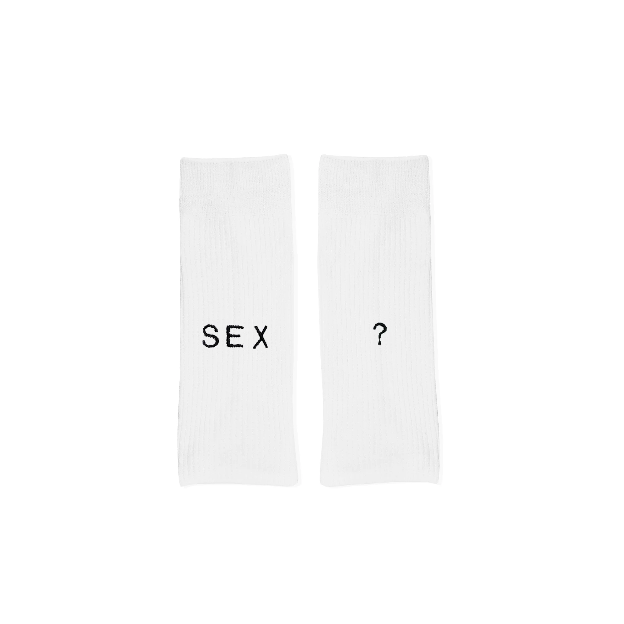 Sex? (White) - Socks Unisex | Encré.