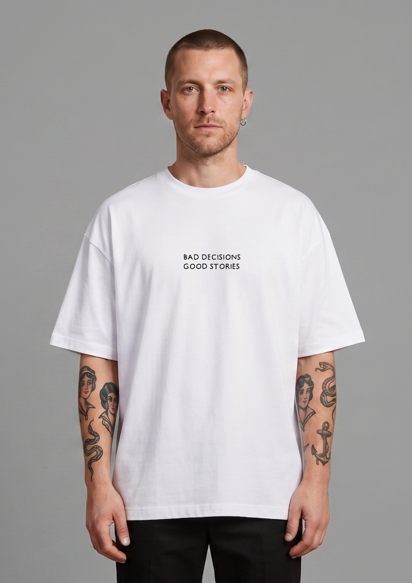 Bad decisions good stories (T-shirt)