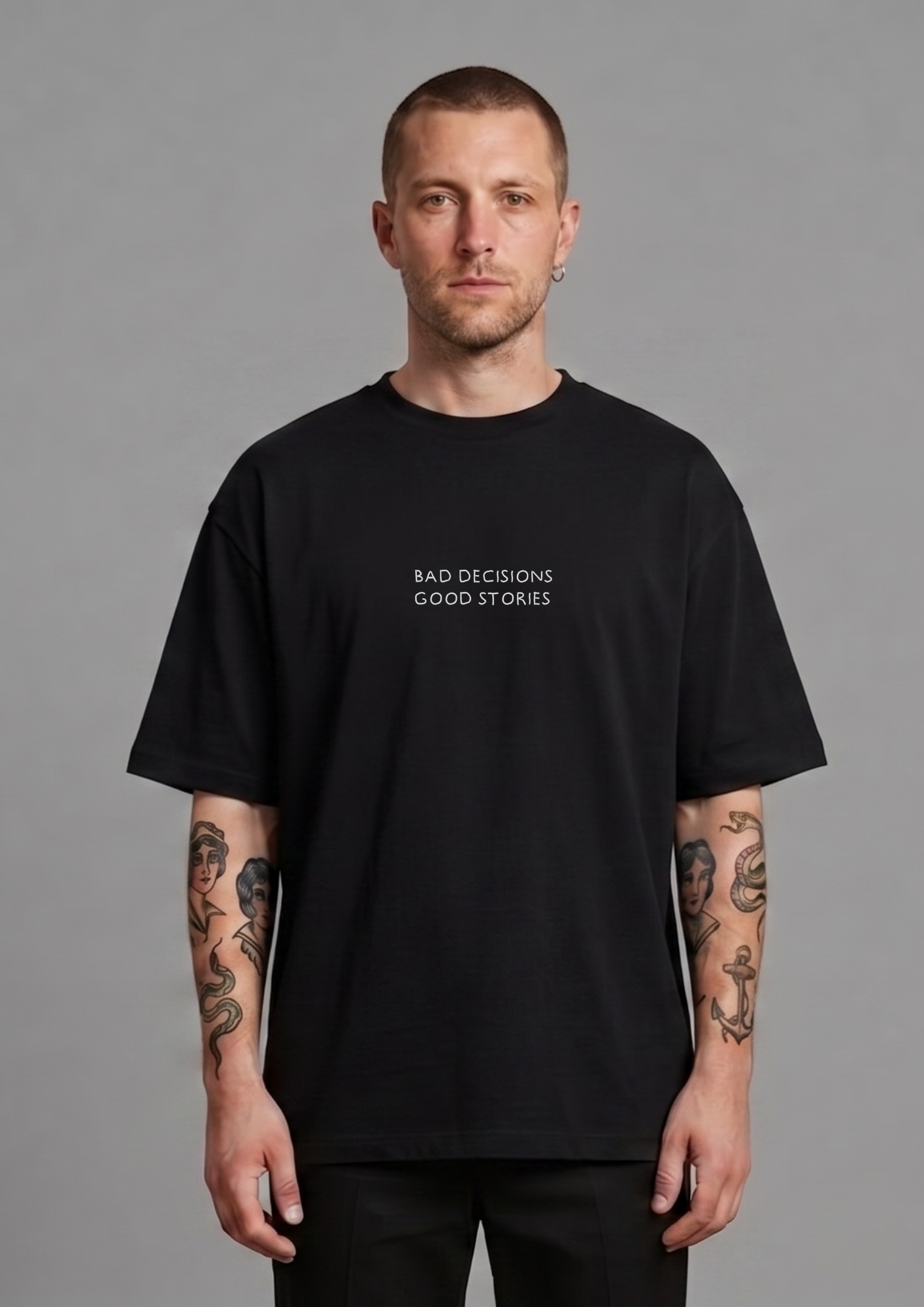 Bad decisions good stories (T-shirt)