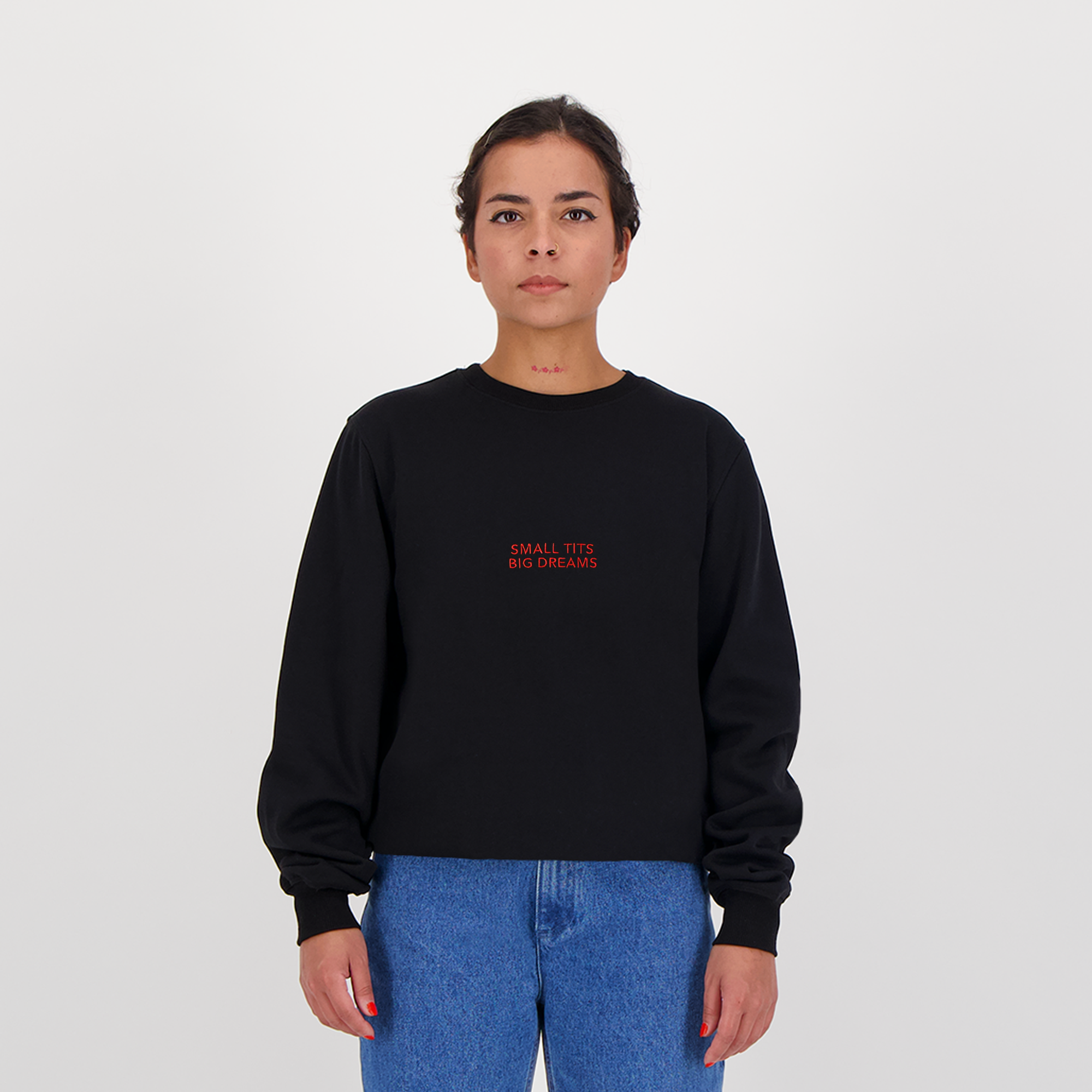 Small tits big dreams (Crewneck)